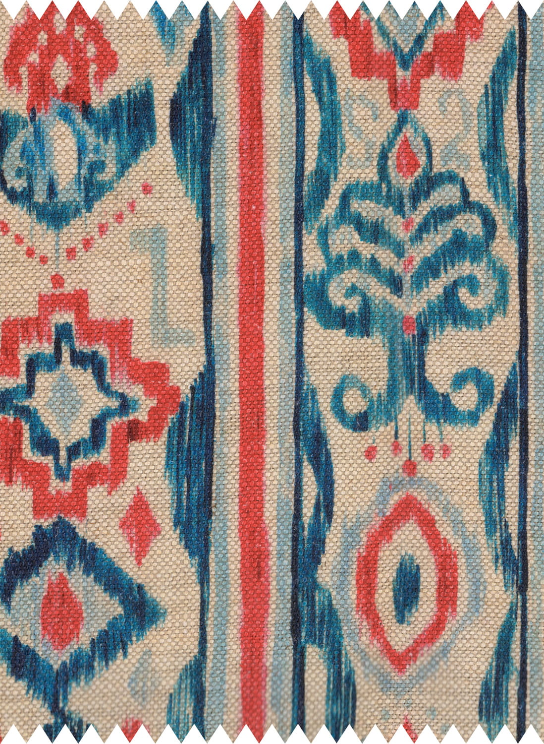 Fabric Mediterraneo Ikat - Linen