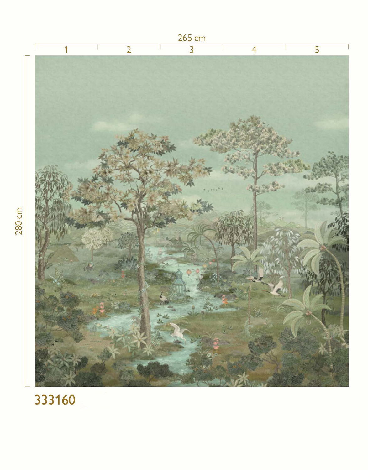 Wandbild Pip Paradise - green