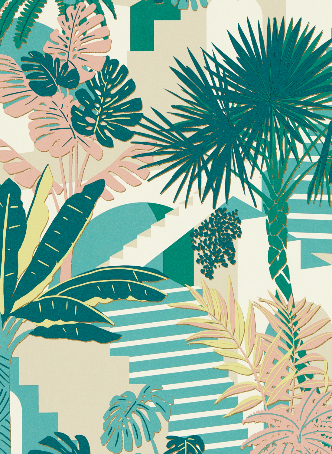 Tapete Malindi - Mineral/ Blush