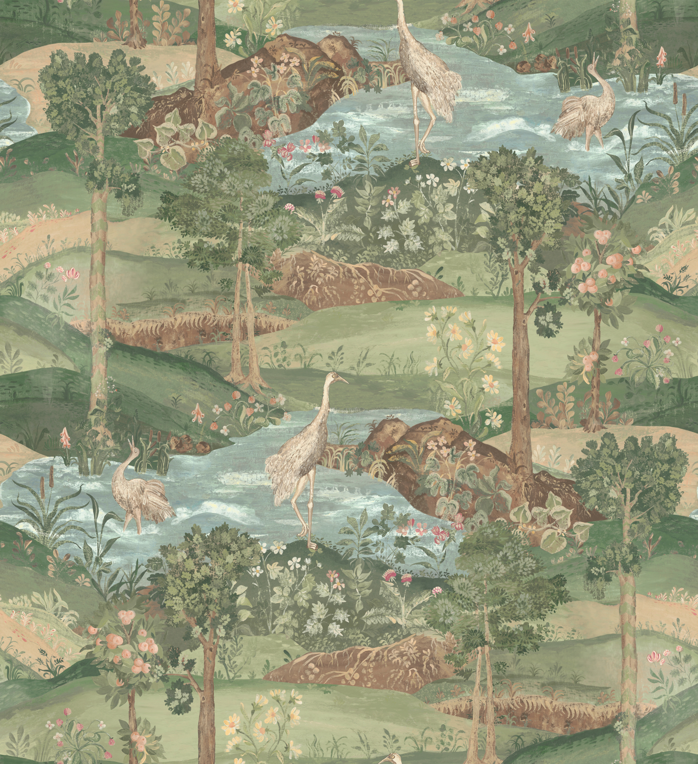 Tapete Palace Tapestry - Royal Green