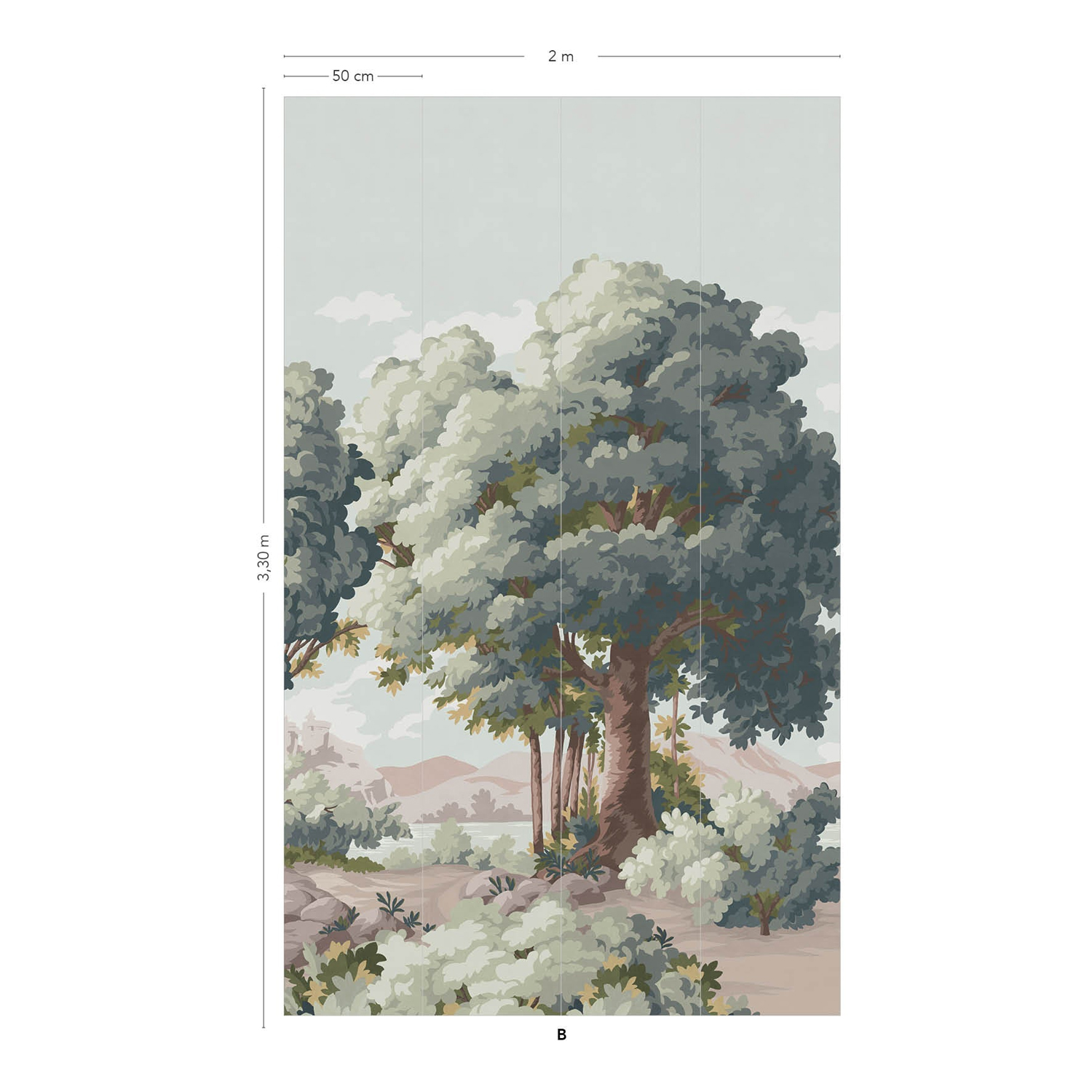 Papier peint Vallée des Peintres - Original Panel B