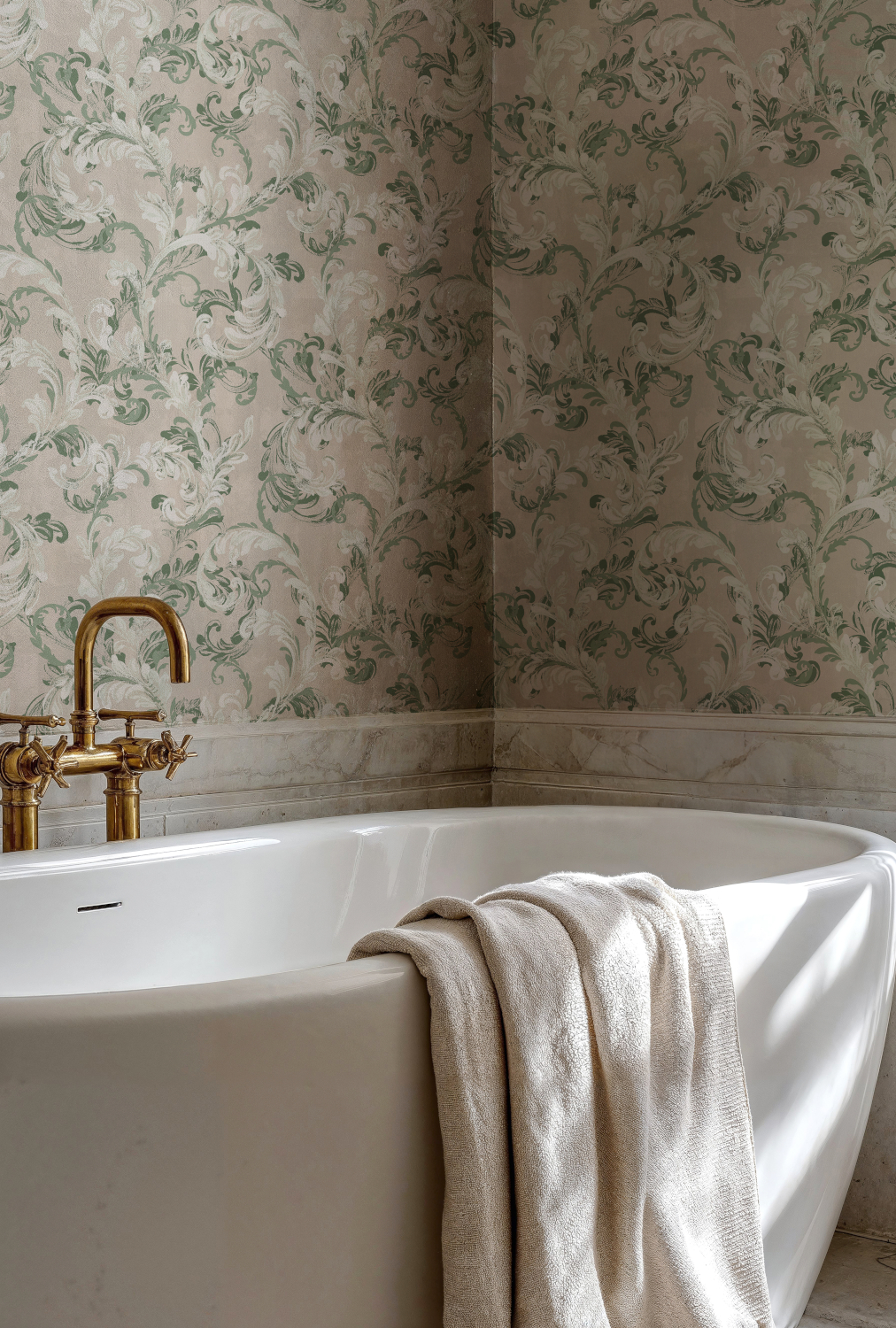 Tapete Byzantine Damask - Sage