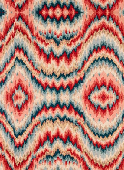 Tapete Psychedelic - Red/ Blue