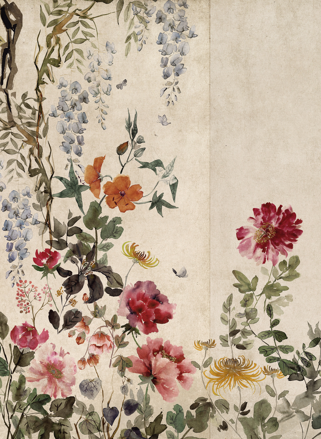 Wandbild Spring Festival - Papyrus - Silk