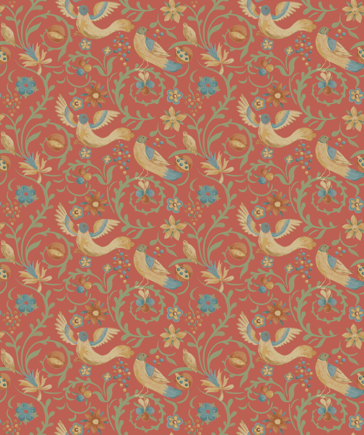 Tapete Royal Court - Red