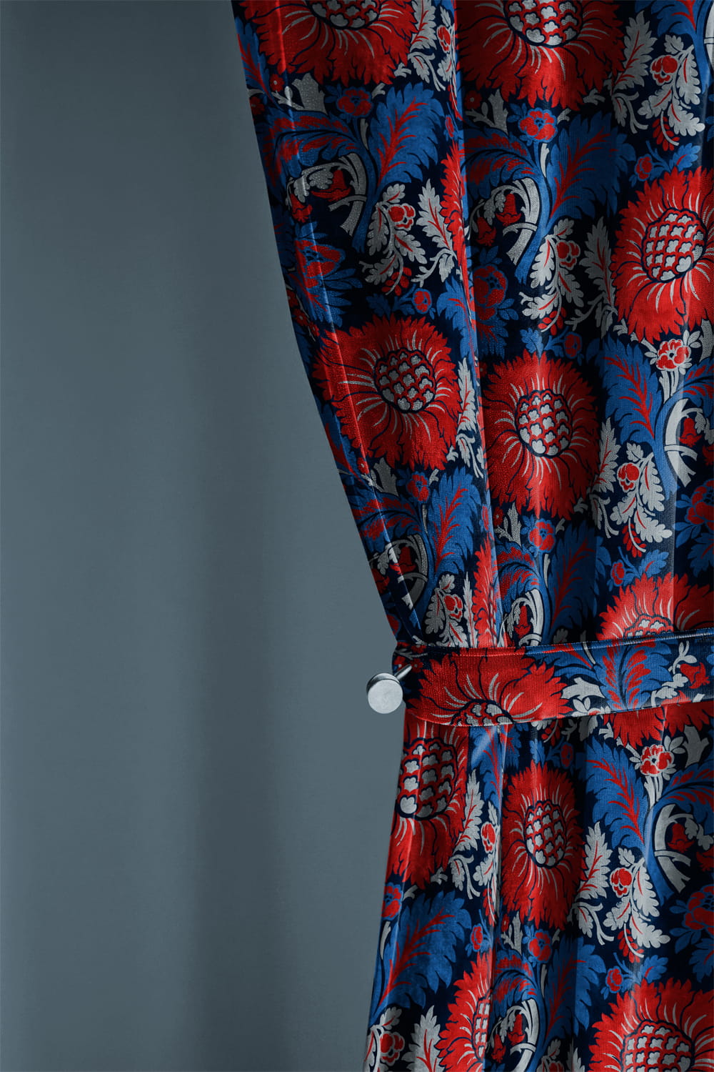 Stoff Chinese Damask - Sapphire