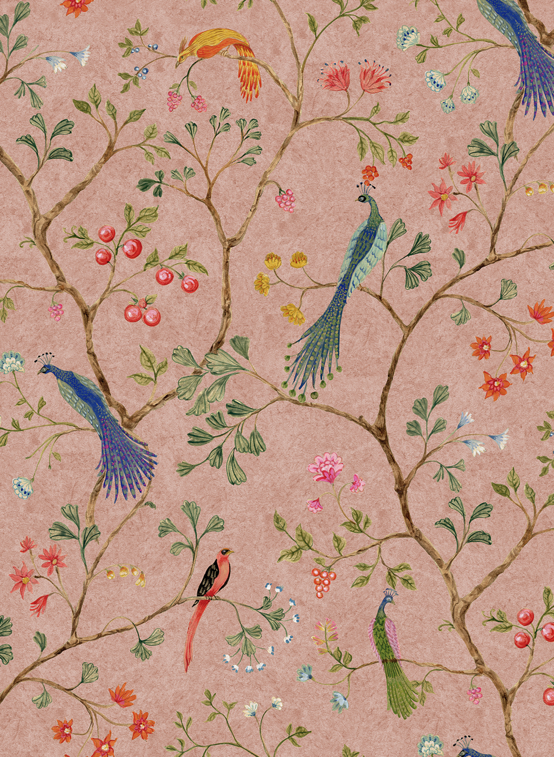 Wandbild Songbirds - Pink