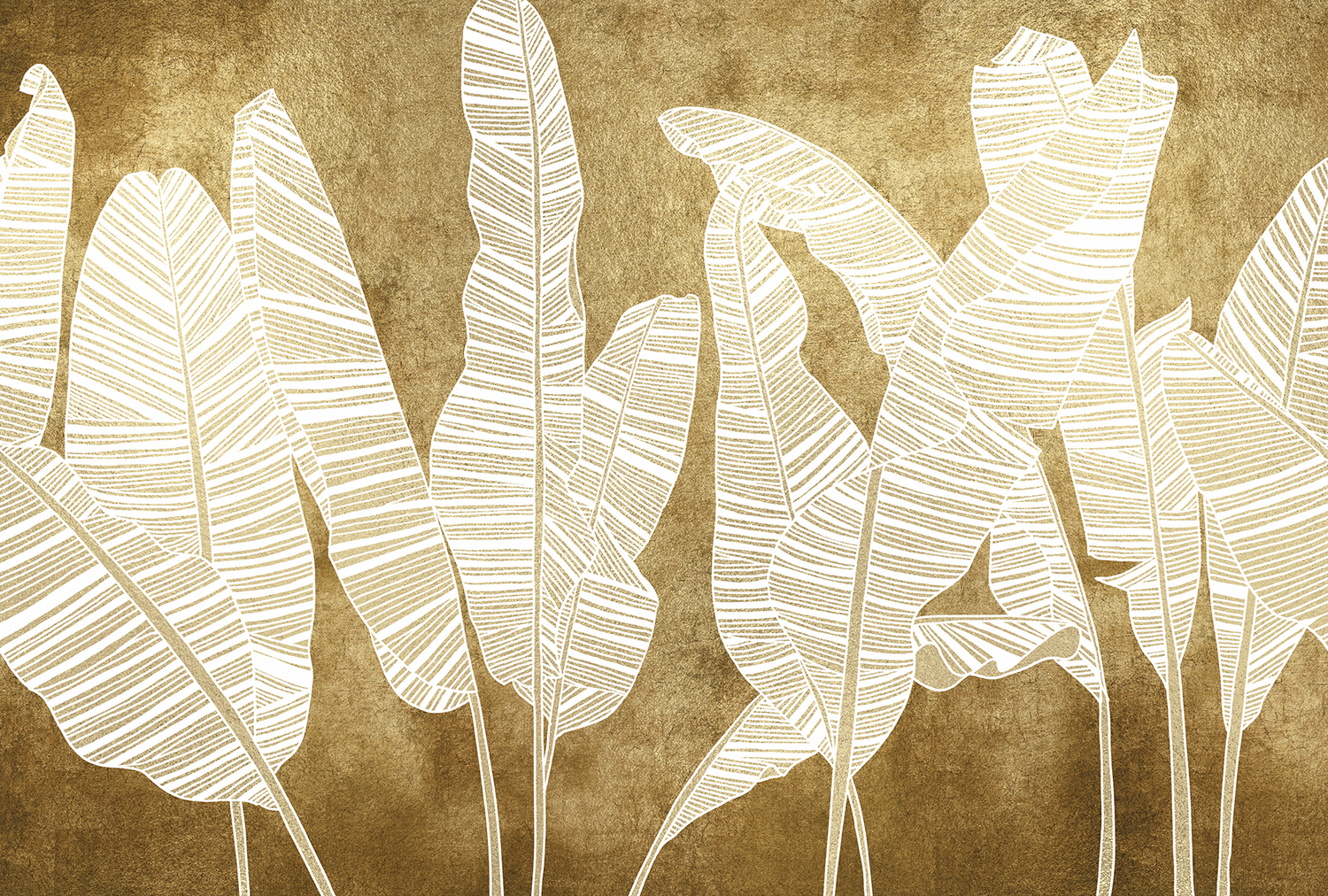 Wandbild Copacabana Metallics - Gold