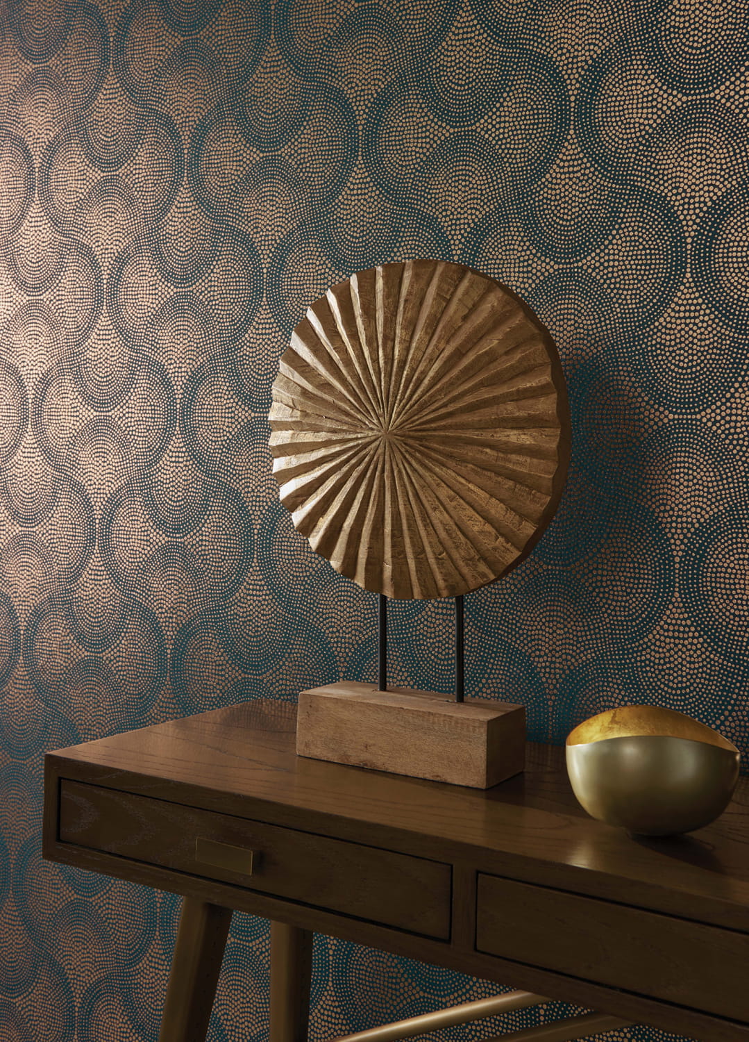 Tapete Uroko - Teal/ Copper