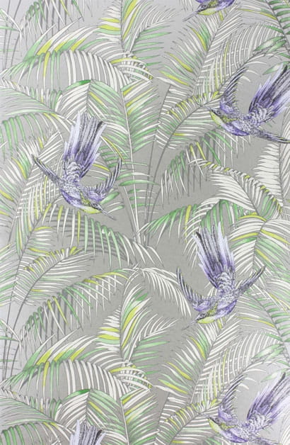 Tapete Sunbird - Purple/ Silver/ Grass