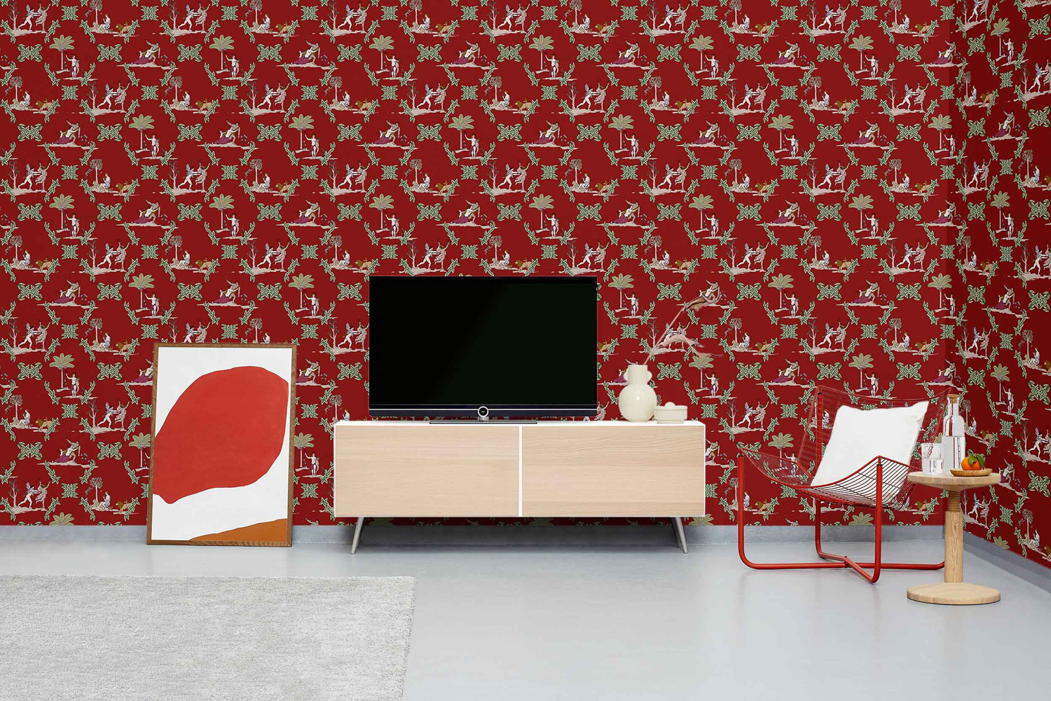 Tapete Neo-Bucolic - Red