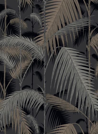 Tapete Palm Jungle - Black/ Silver