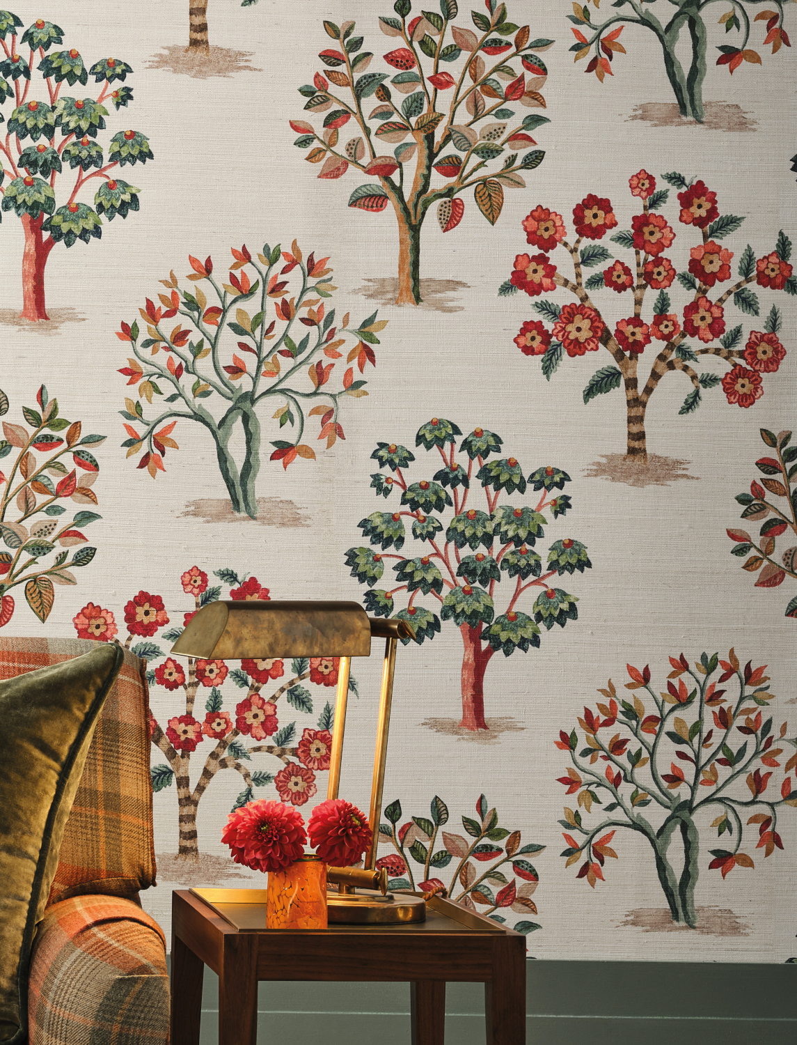 Tapete Fener Grove - Coral/ Teal