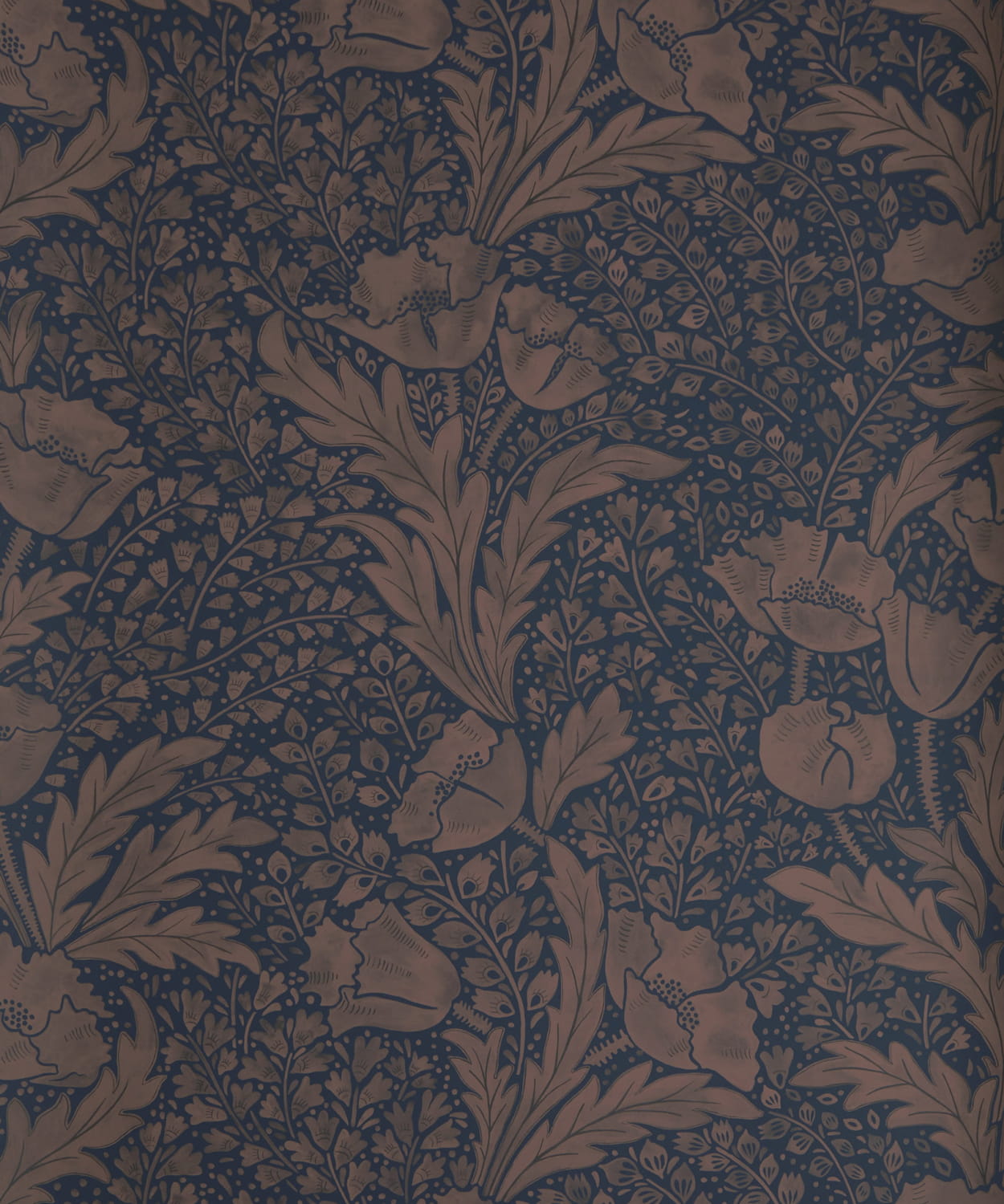 Tapete Tudor Poppy - Ink