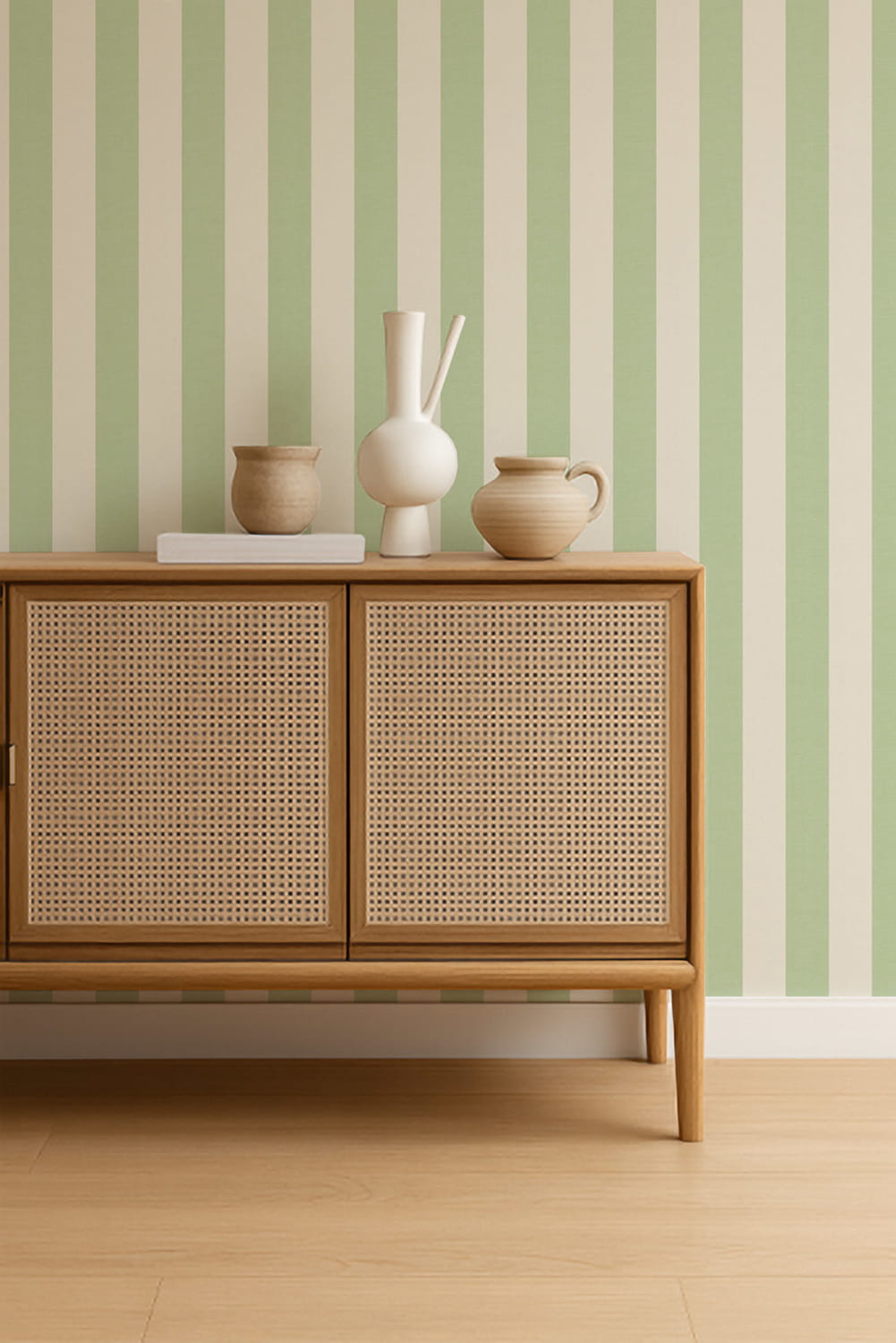 Tapete Central Stripe - Pea Green