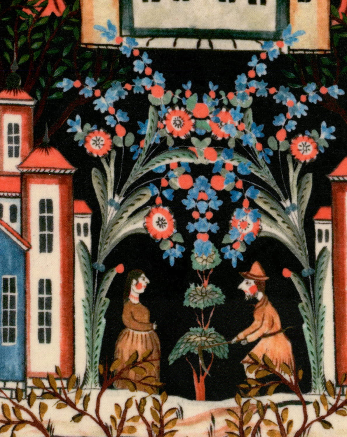 Fabric Tales of Tyrol Peat Black - Velvet - FB00099