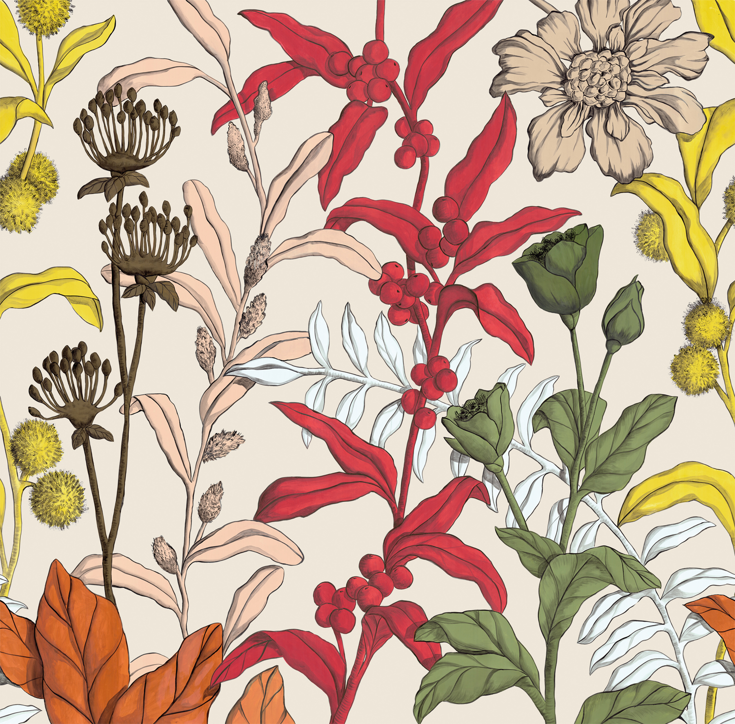 Wandbild Petals and Berries - MHP93