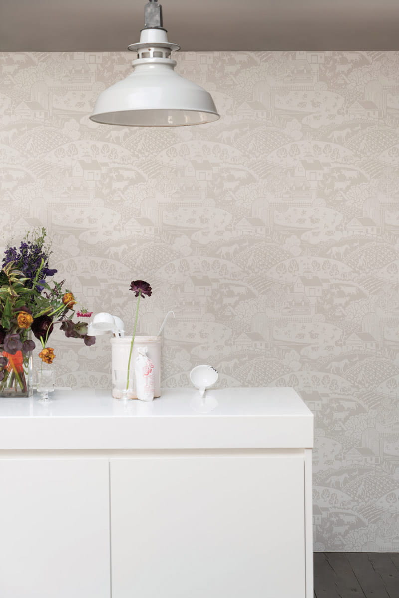 Tapete Gable - Purbeck Stone/ Strong White