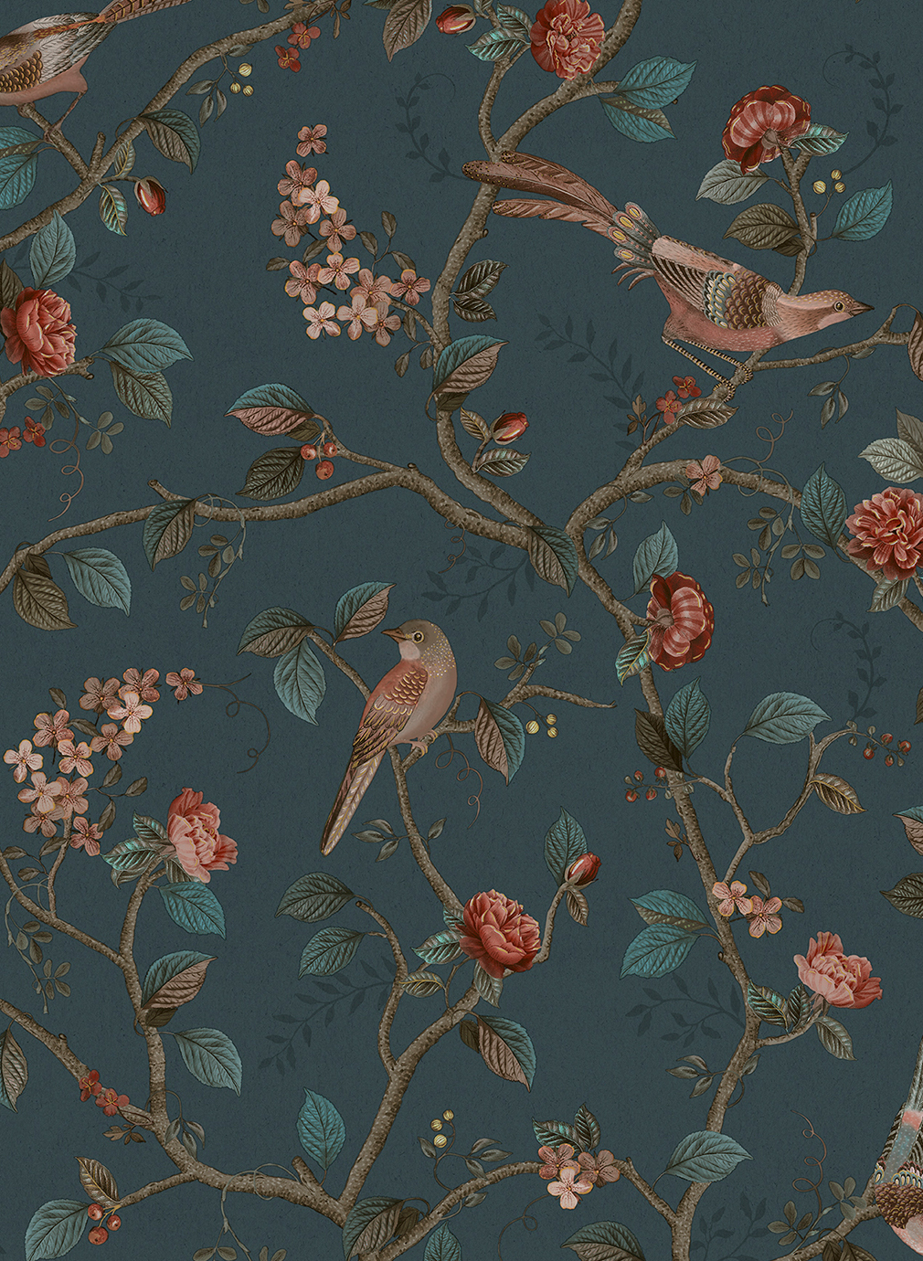 Tapete Good Nightingale - Dark Blue