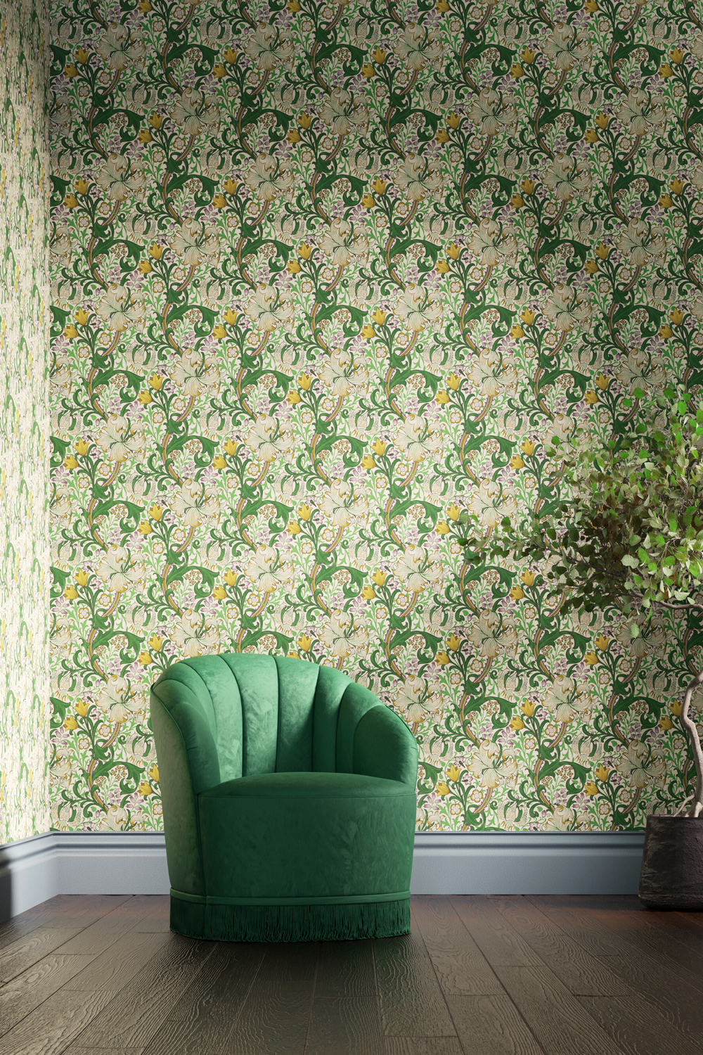 Tapete Golden Lily - Secret Garden