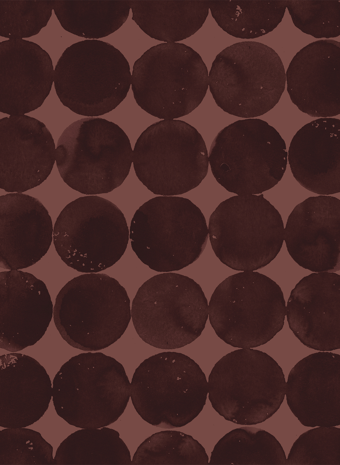 Tapete Luna Craters - Terracotta