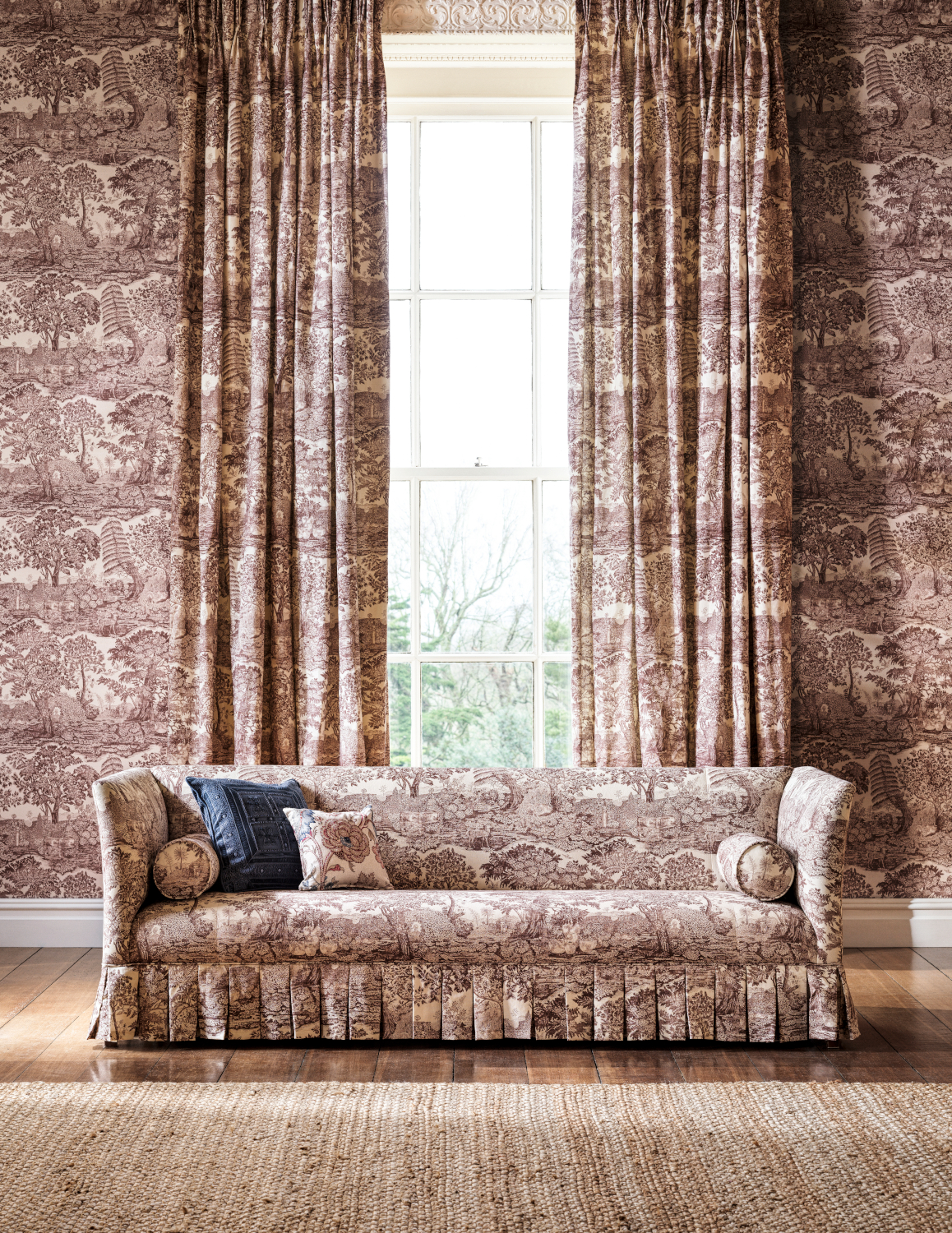 Papier peint Highgrove Toile - Oak