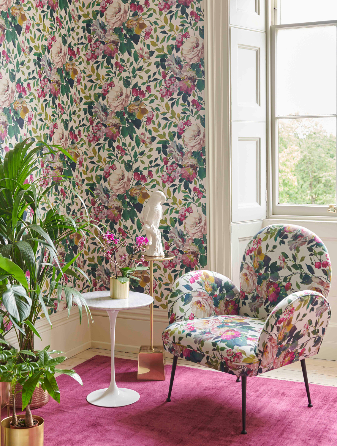 Tapete Bloom - Fuchsia