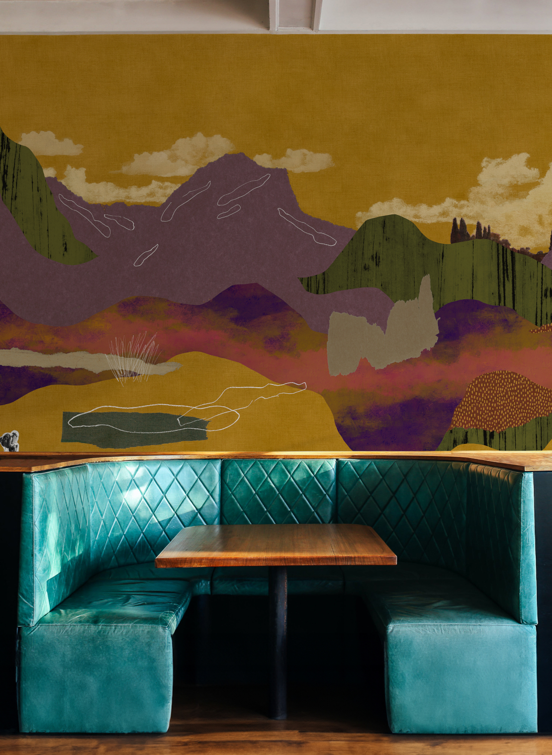 Wandbild Landscape Collage