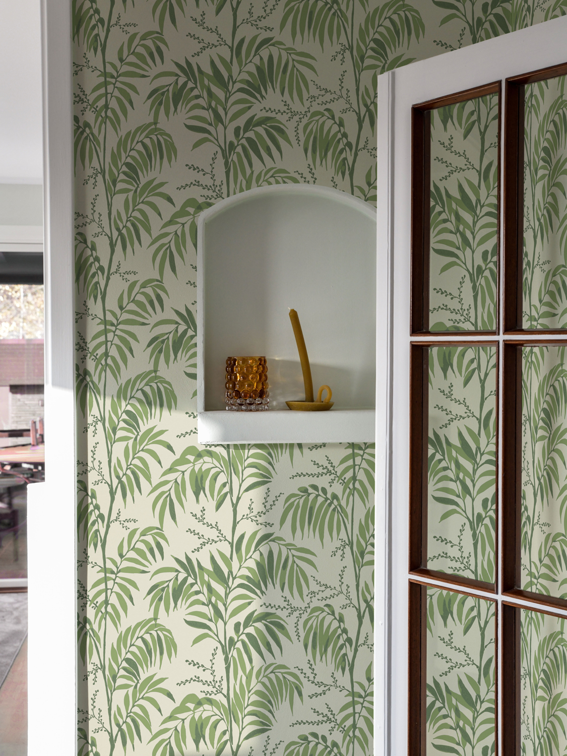 Tapete Casablanca Afternoon - Palm Green