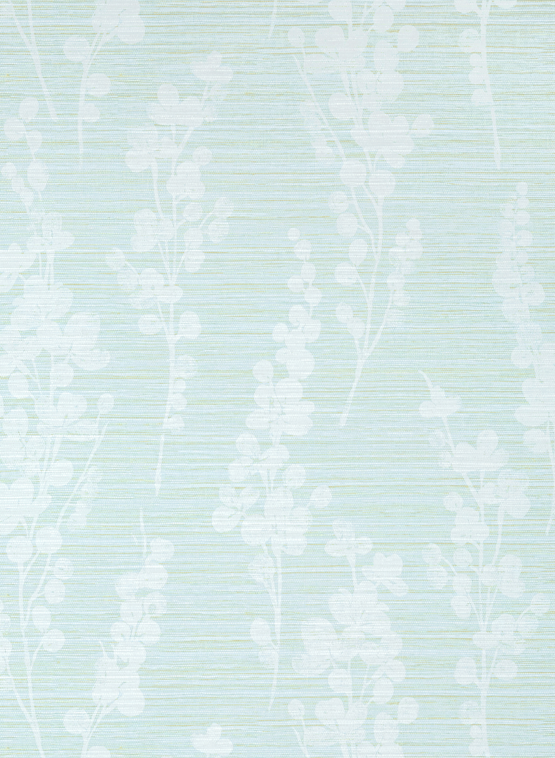 Tapete Spring Blooms - Soft Green and Blue