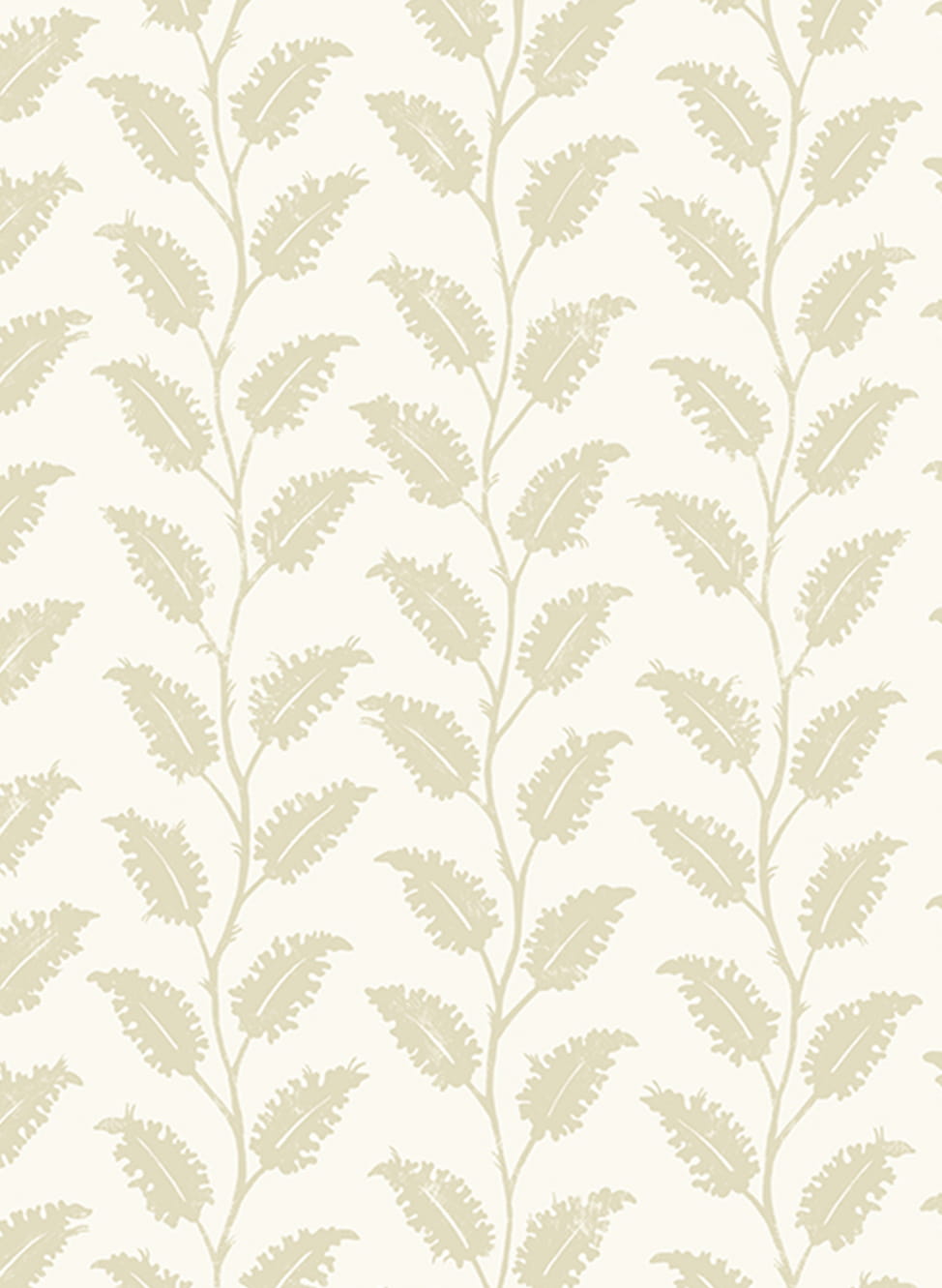 Tapete Leaf Wiggle - Maitland Green/ Ceiling White