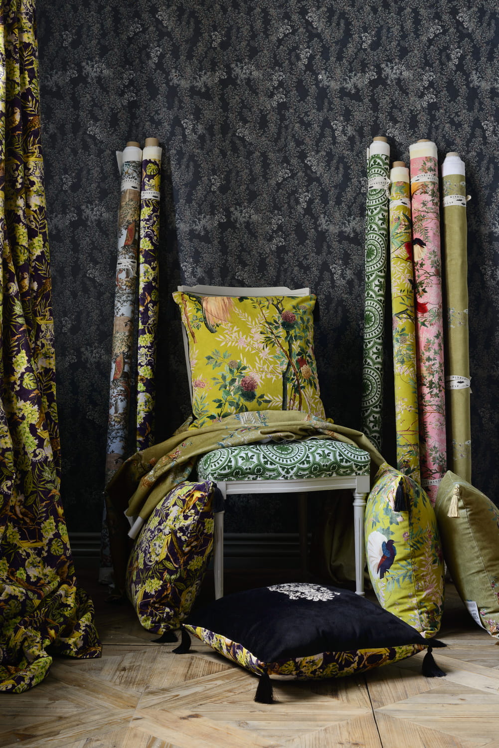 Stoff La Voliere - Velvet - FB00028
