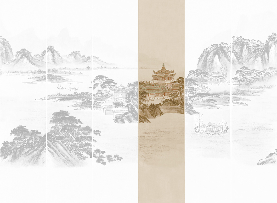 Wandbild Kaisui - Sepia Panel 4