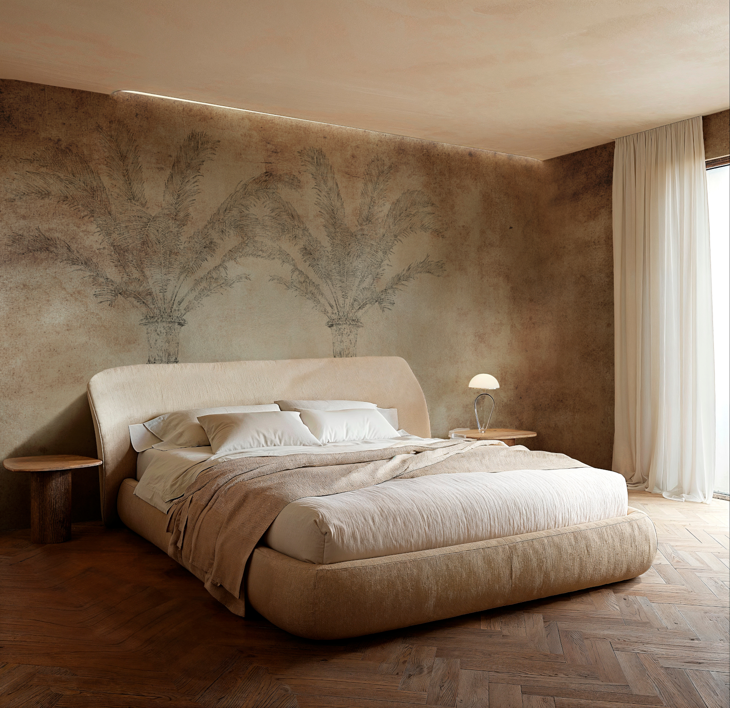 Wandbild Palma - Silver
