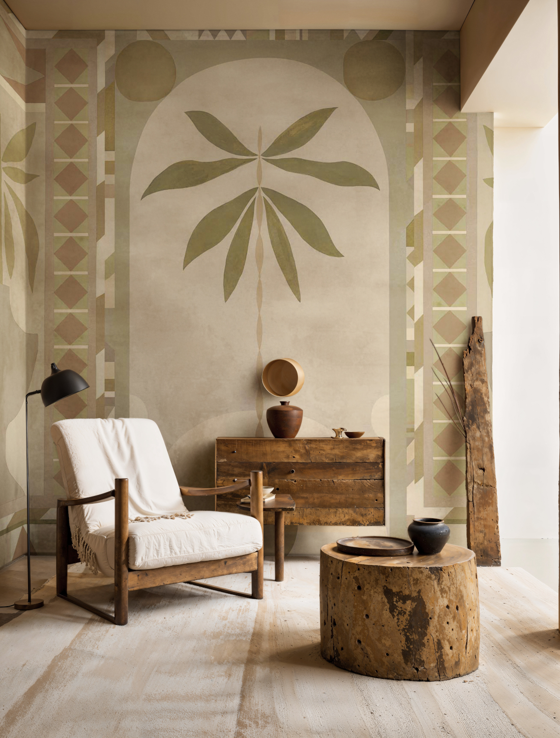 Wandbild Jungle Arches - Beige