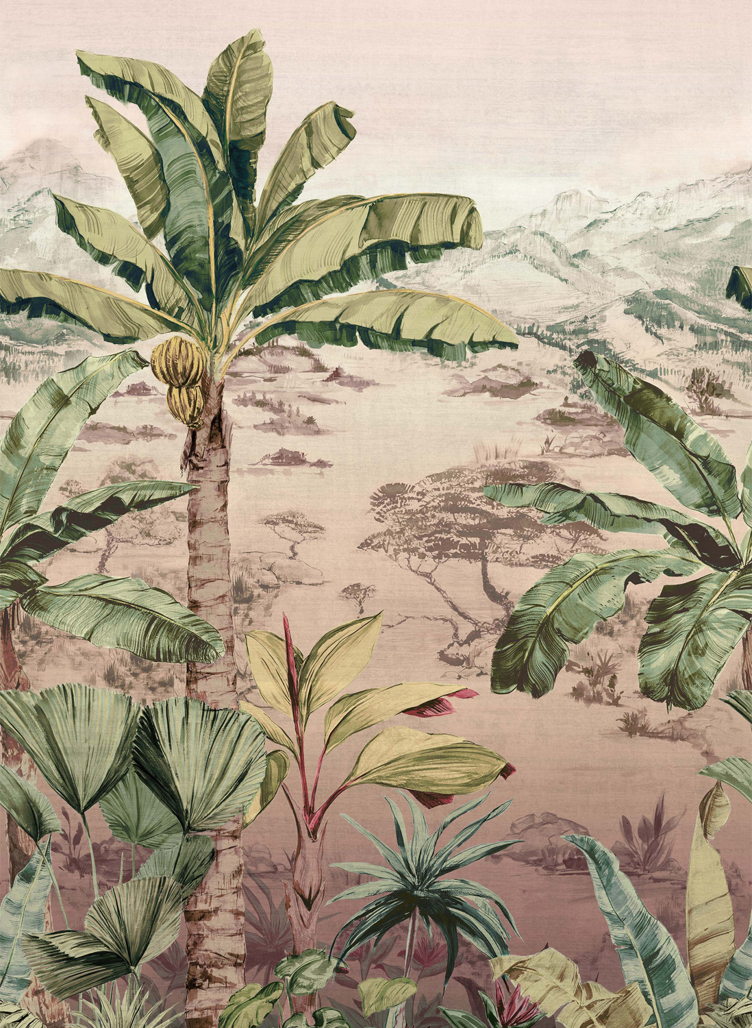 Wandbild Martinique - Blush