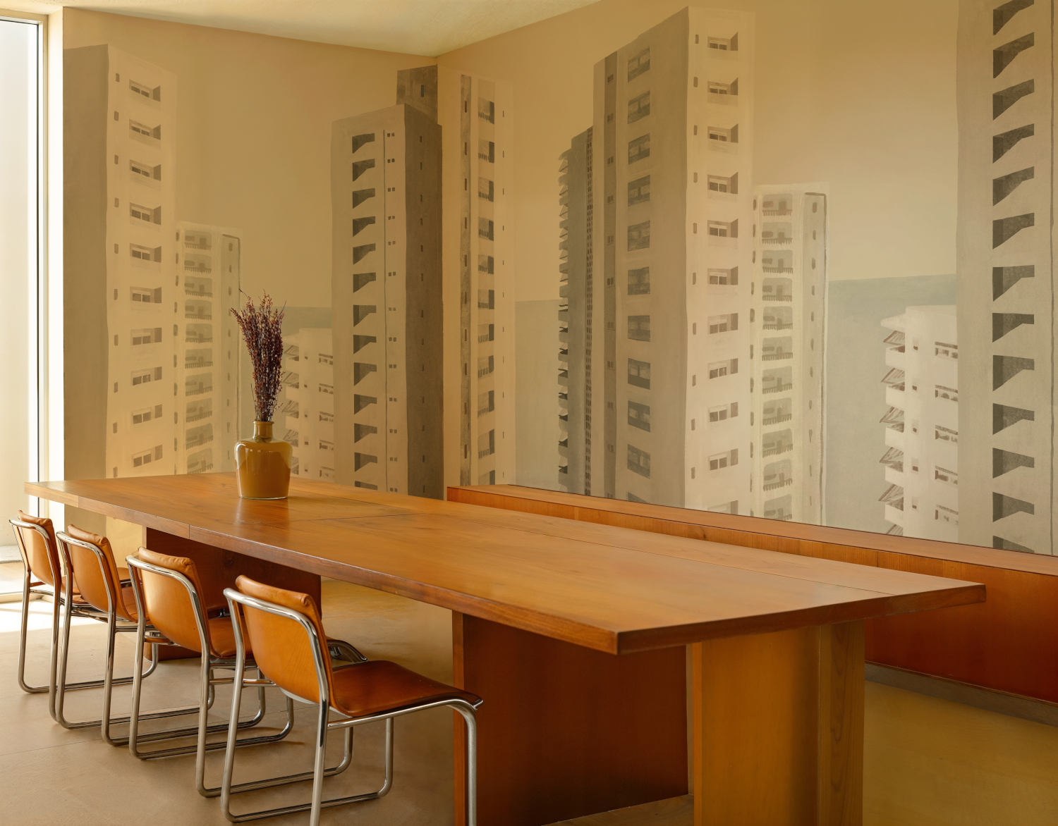 Wandbild Benidorm - Beige
