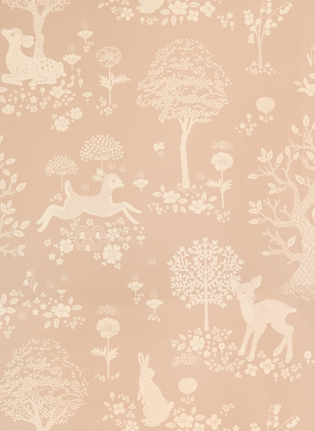 Tapete Summer Fields - Dusty Pink