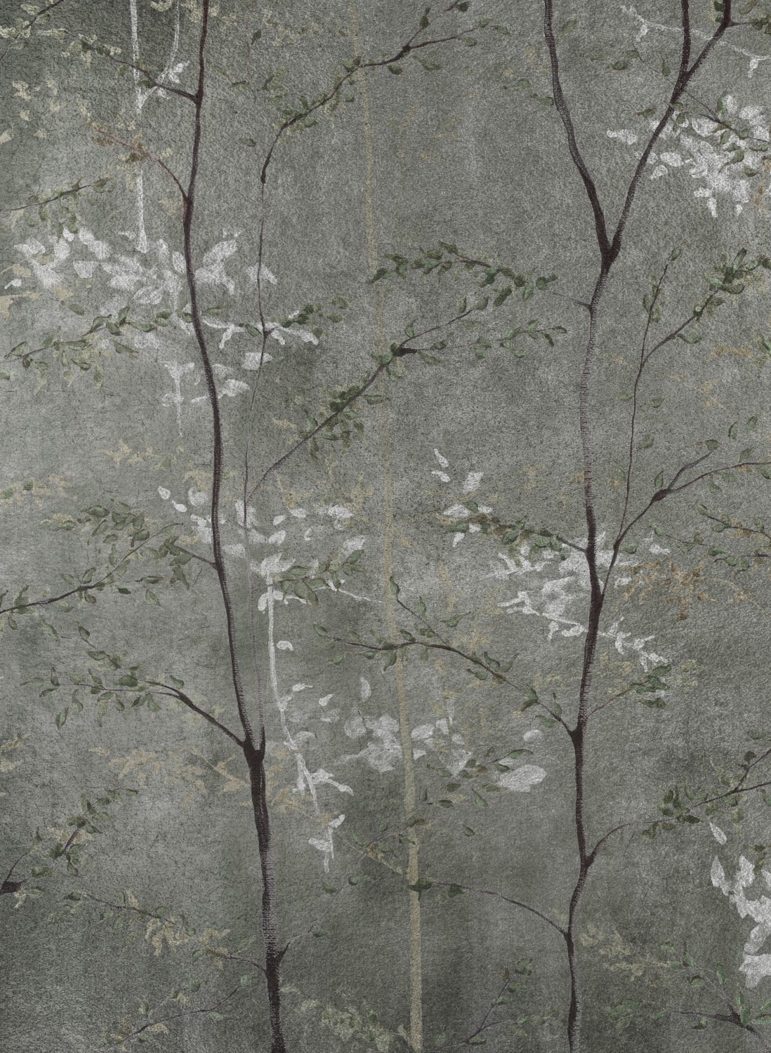 Wandbild Woods - Extra Silver