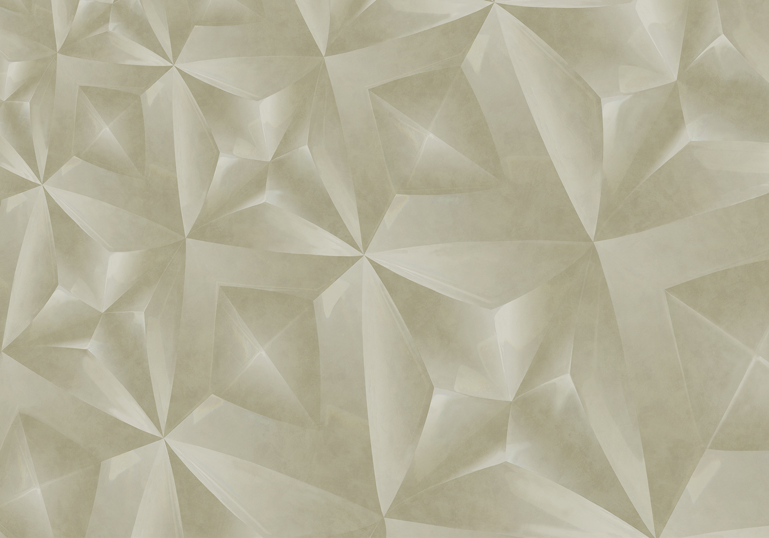 Wandbild Crystal - Sage XL