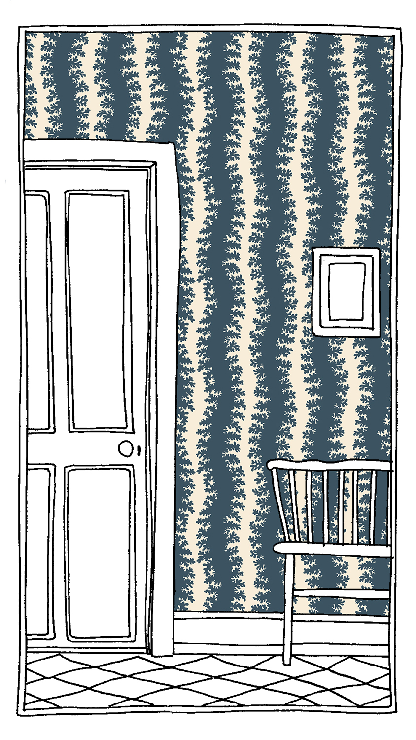 Tapete Elkhorn Stripe - Beakster Blue/ Salt Ridge