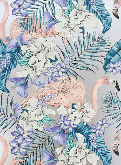 Tapete Club - Metallic Lavender/ Ivory/ Electric Blue