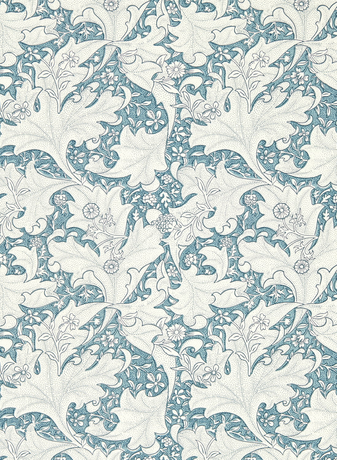 Tapete Wallflower - Woad Blue