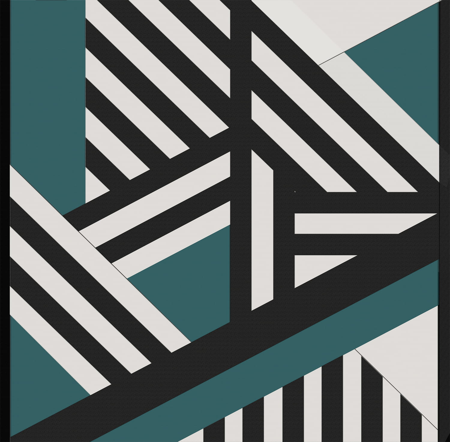 Wandbild Inter Wall - Emerald
