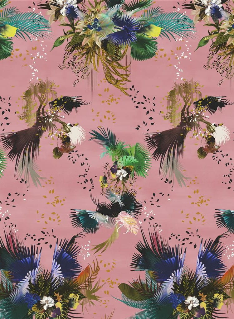 Tapete Oiseau Fleur - Bourgean