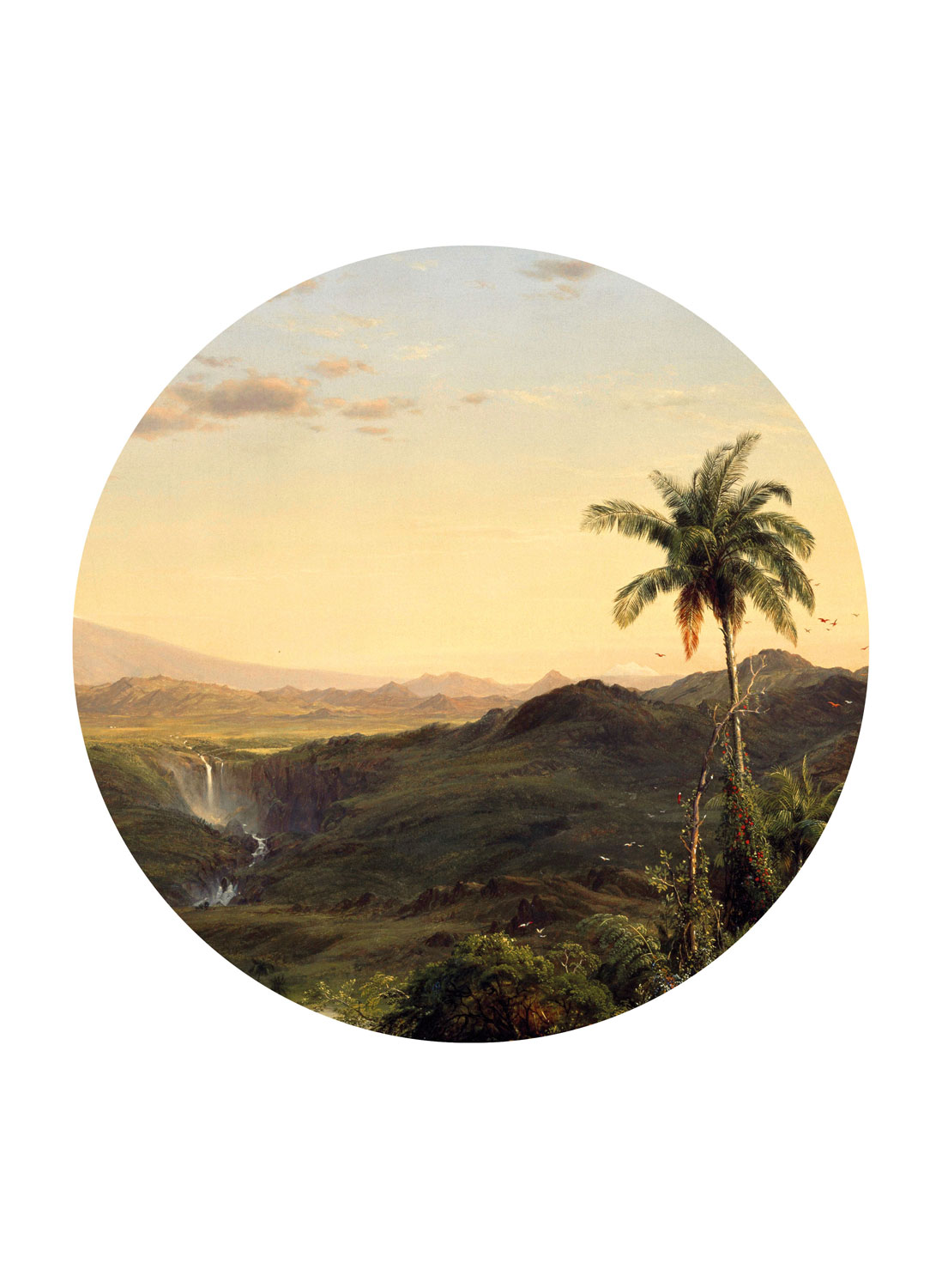 Wandbild Golden Age Landscapes 3 Circle - M - 1.9m