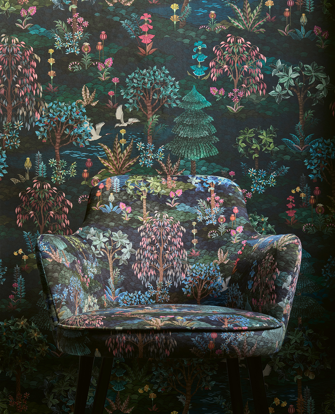 Tapete Pip Garden - Dark Blue