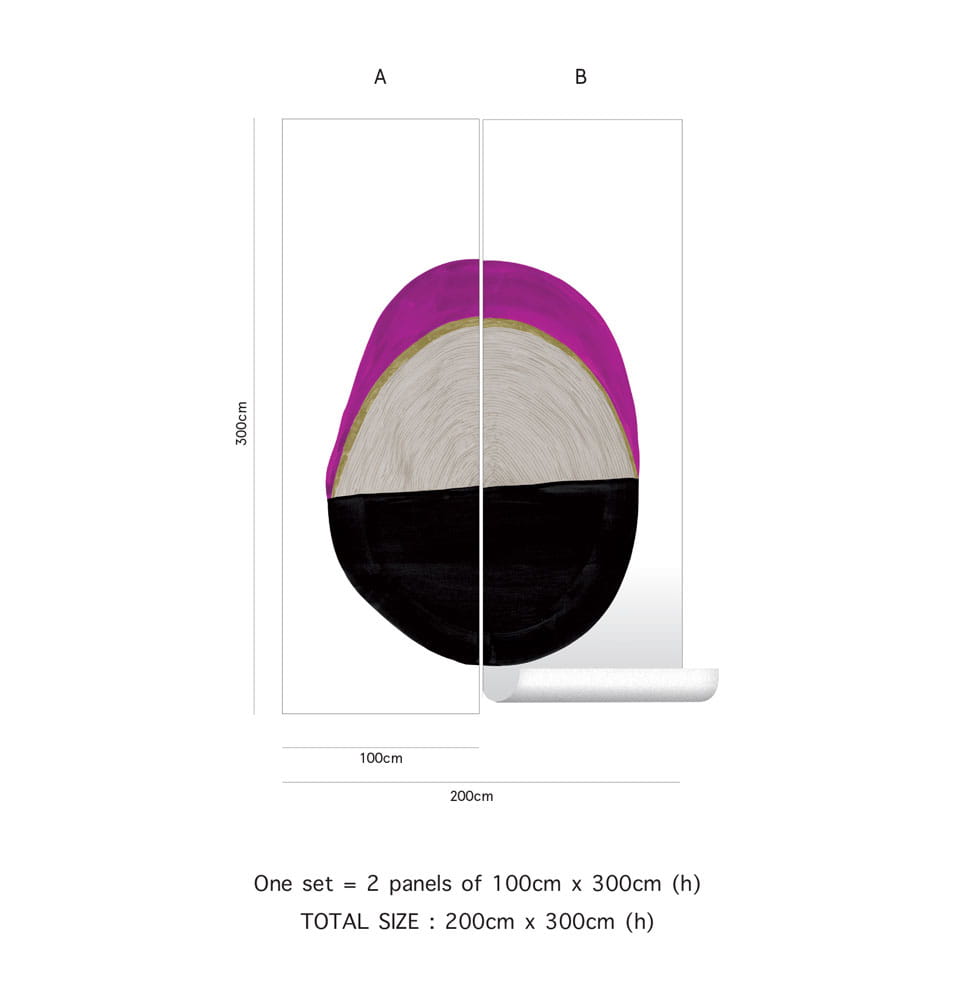 Wandbild Totem - Fuschia