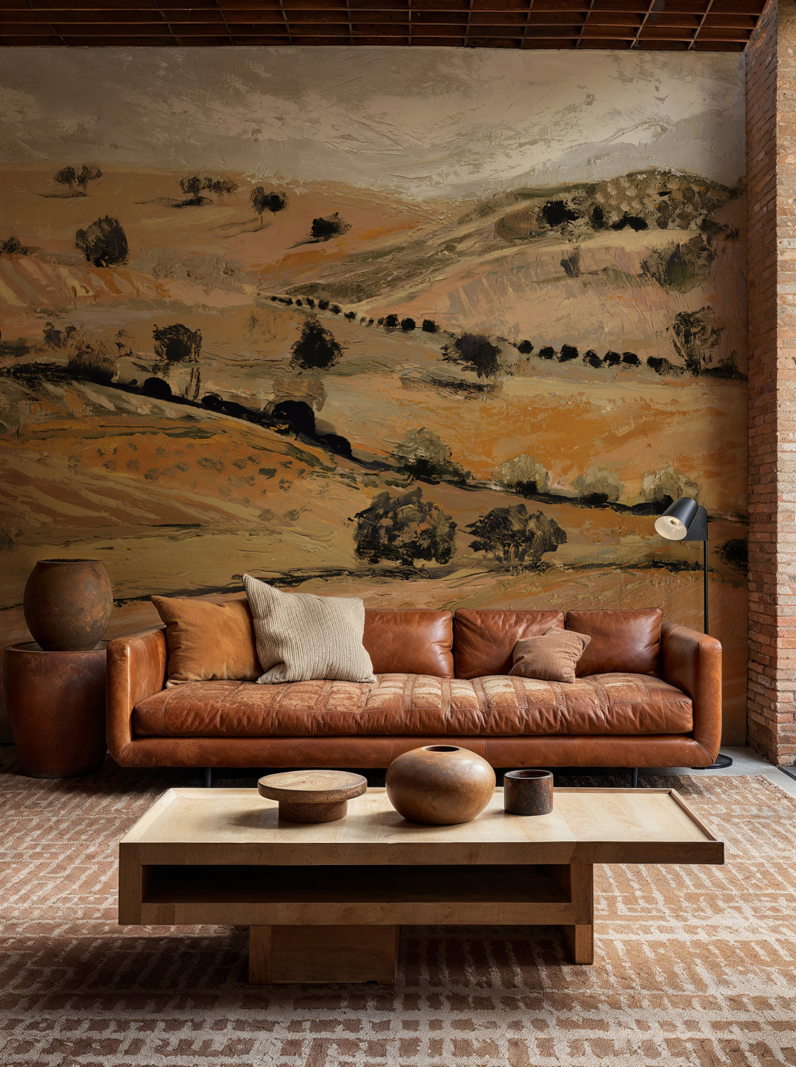 Wandbild Quijote - Orange