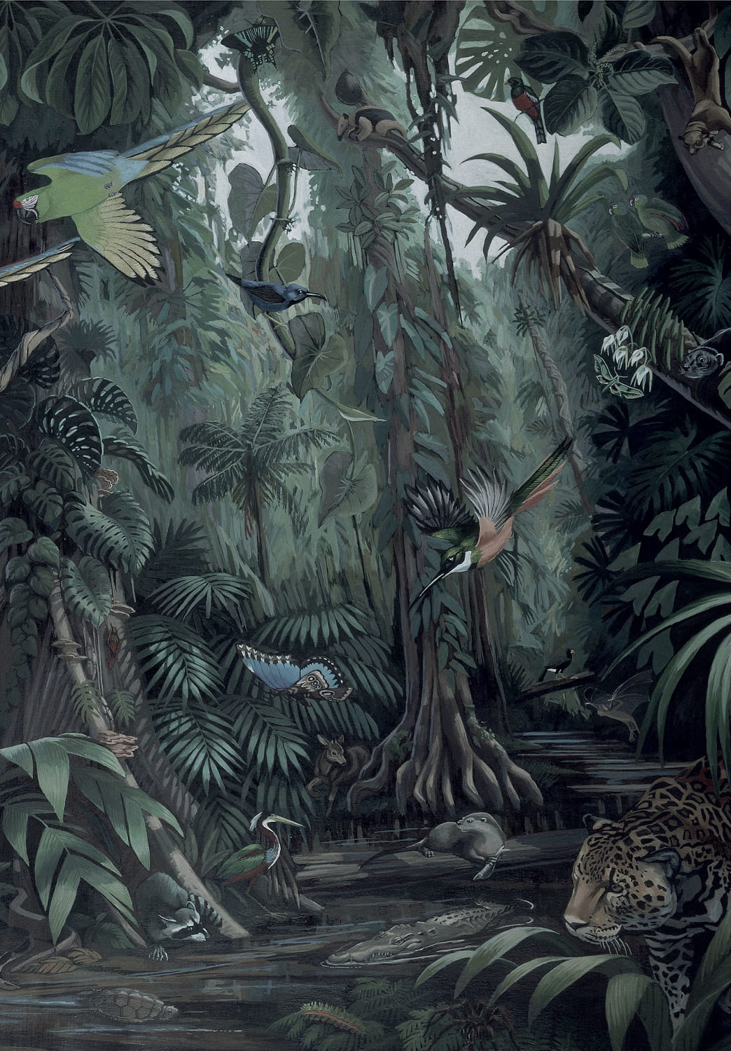 Papier peint panoramique Tropical Landscapes 1 - Multicolor - Breite 1.948m